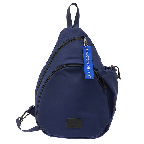 【ANAオリジナル】オリジナルネイビーボディバッグ　with　ANAセレクションオリジナルフライトタグ