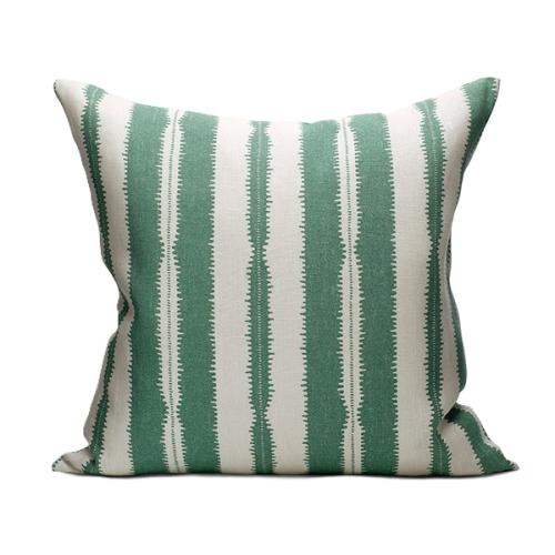 ＜リトルファント＞クッション(中材込) 50×50cm Wicked Stripeグリーン