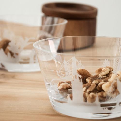 ＜Orrefors＞SWEDEN ボウル CITIES