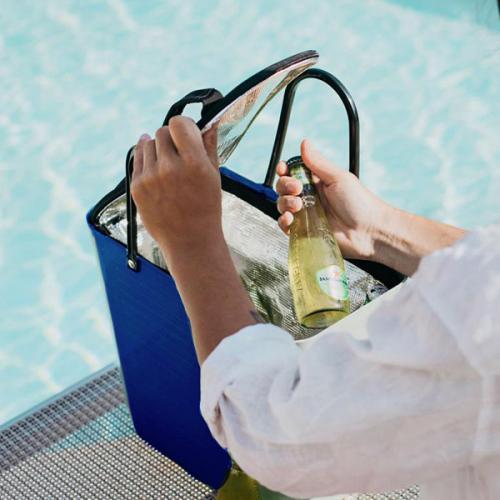 ＜HINZA＞スウェーデン製マルチバッグ トール&クーラーバッグセット（ダークブルー）