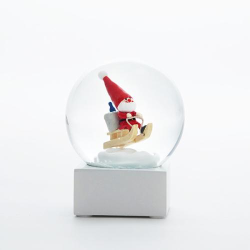 ＜Nordika Nisse＞ノルディカニッセ miniスノードーム  そりに乗ったサンタ