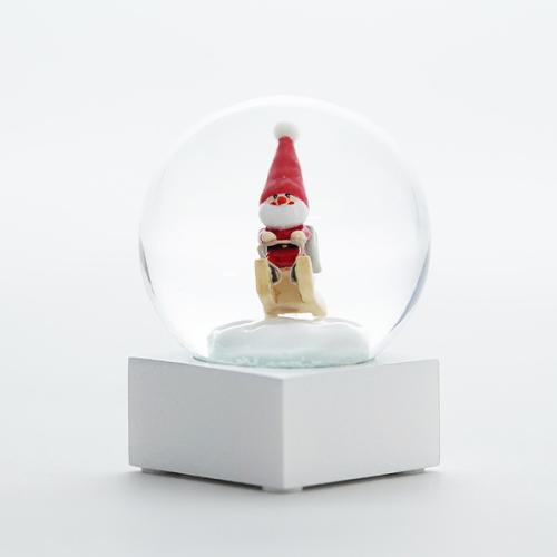 ＜Nordika Nisse＞ノルディカニッセ miniスノードーム  そりに乗ったサンタ