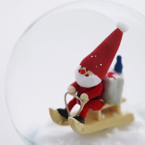 ＜Nordika Nisse＞ノルディカニッセ miniスノードーム  そりに乗ったサンタ
