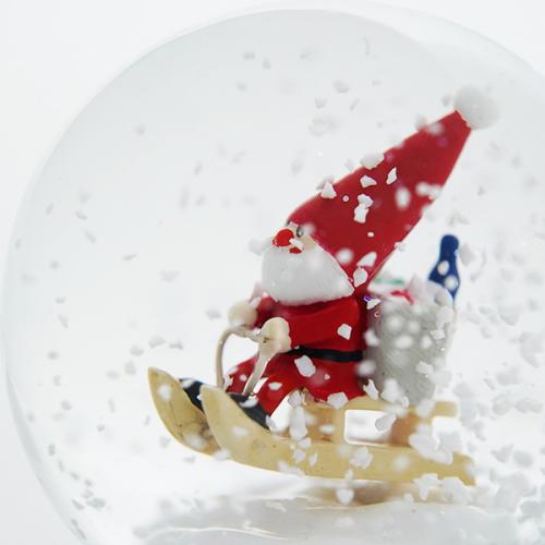＜Nordika Nisse＞ノルディカニッセ miniスノードーム  そりに乗ったサンタ