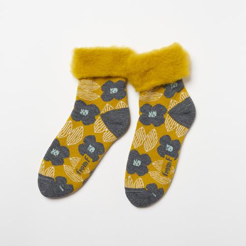 ＜from F＞もこもこソックス 花畑 （レディースサイズ ）