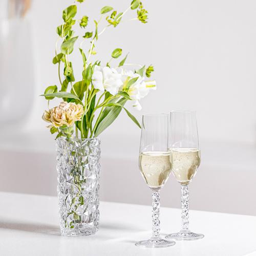 ＜Orrefors＞CARAT シャンパングラス 2P