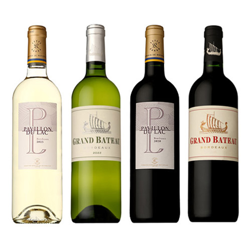 フランス・ボルドー産赤白ワイン 4本セット