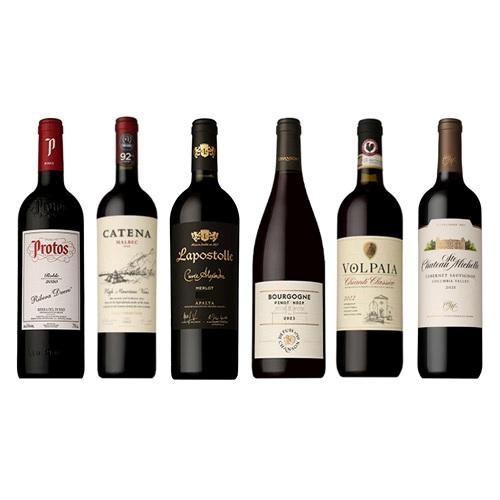 世界の6か国のおすすめ赤ワインセット