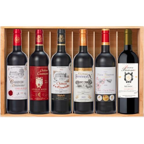 ★金賞受賞★ボルドー赤ワイン6本セット(木箱入り)