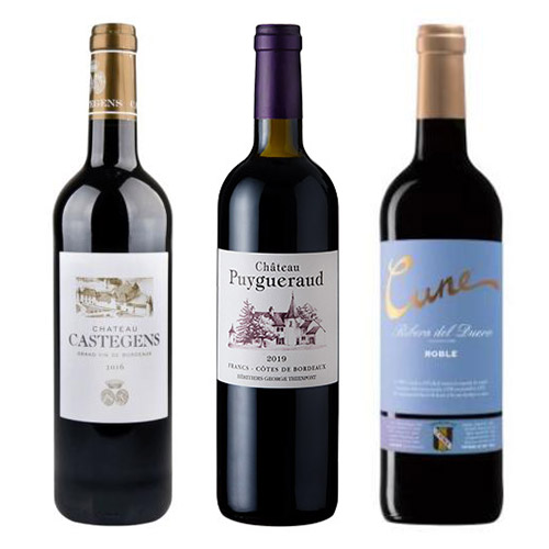 ANA国際線ビジネスクラス歴代機内搭載赤ワイン3本セット